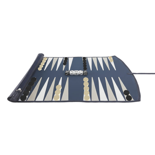 Leather Travel Backgammon Set