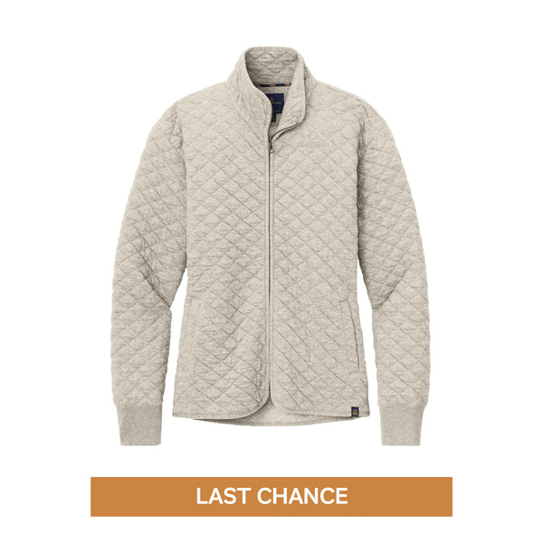 Brooks Brothers® Women’s Diamond Quilt Full-Zip - Oatmeal
