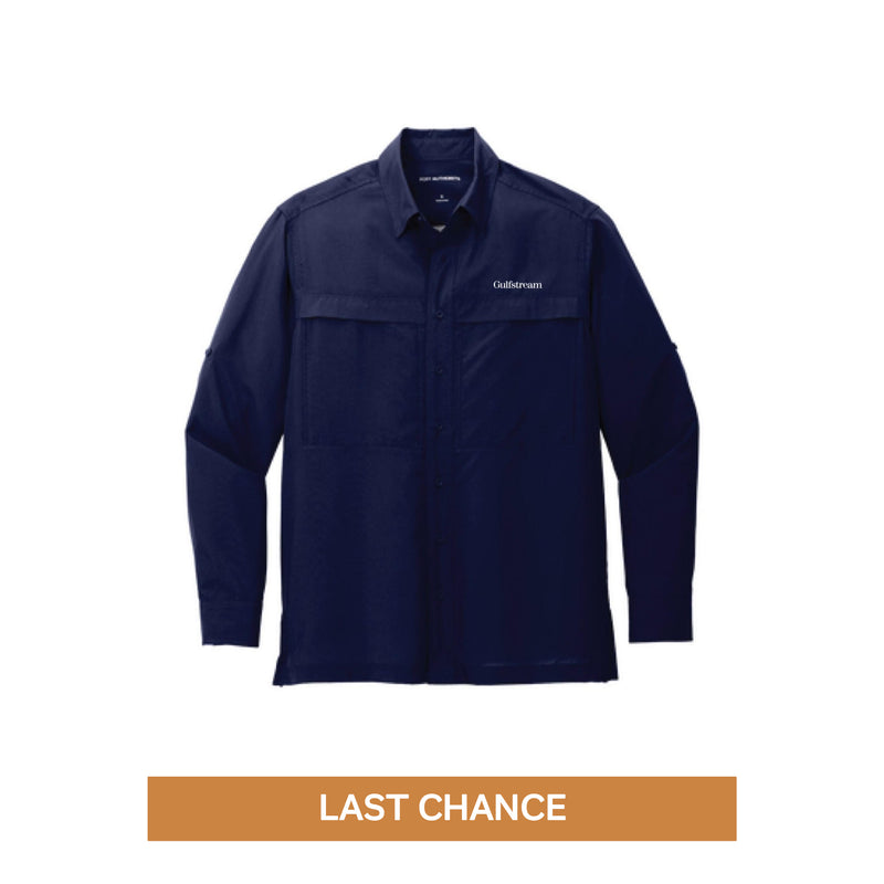 Men's Long Sleeve UV Shirt - Navy