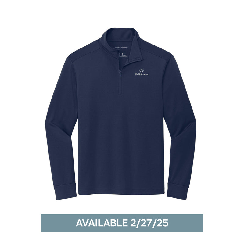 Port Authority® Men's Double Knit 1/4-Zip - Navy