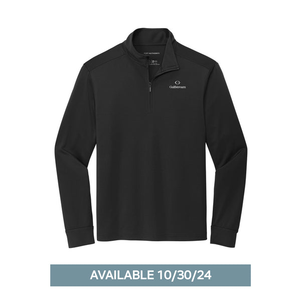 Port Authority® Men's Double Knit 1/4-Zip - Black