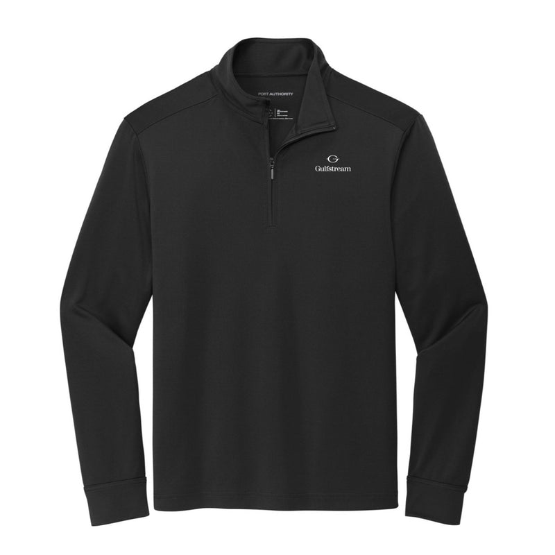 Port Authority® Men's Double Knit 1/4-Zip - Black