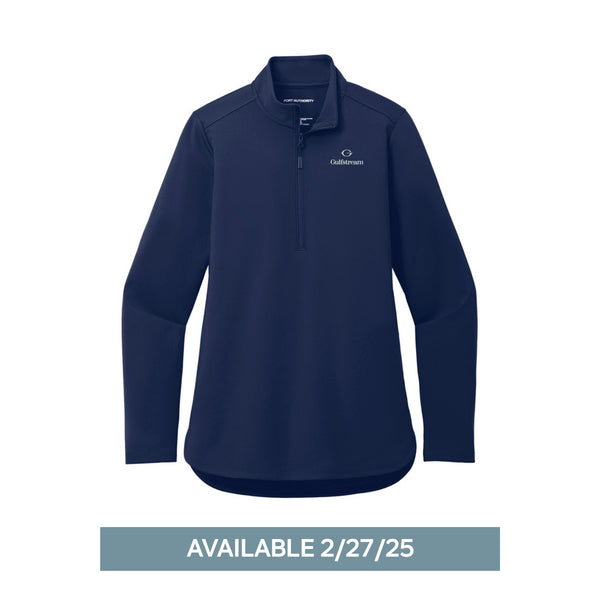 Port Authority® Women's Double Knit 1/4-Zip - Navy