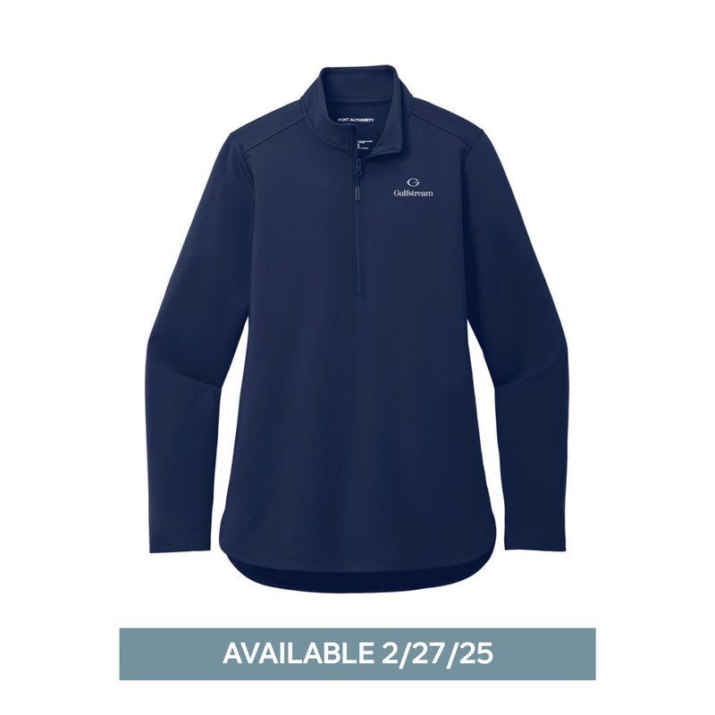 Port Authority® Women's Double Knit 1/4-Zip - Navy