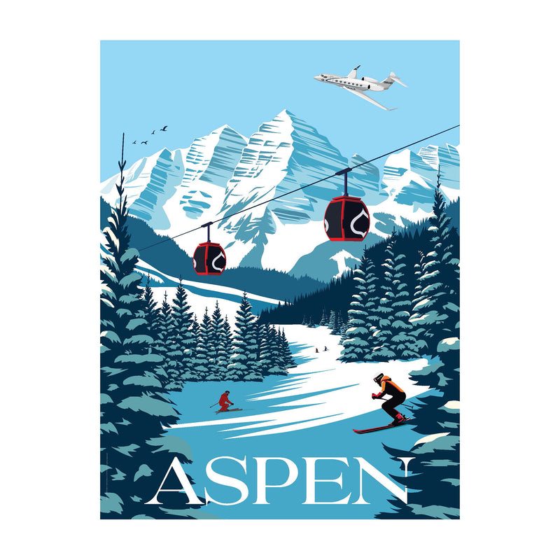 Travel Poster (11" x 14") – Aspen