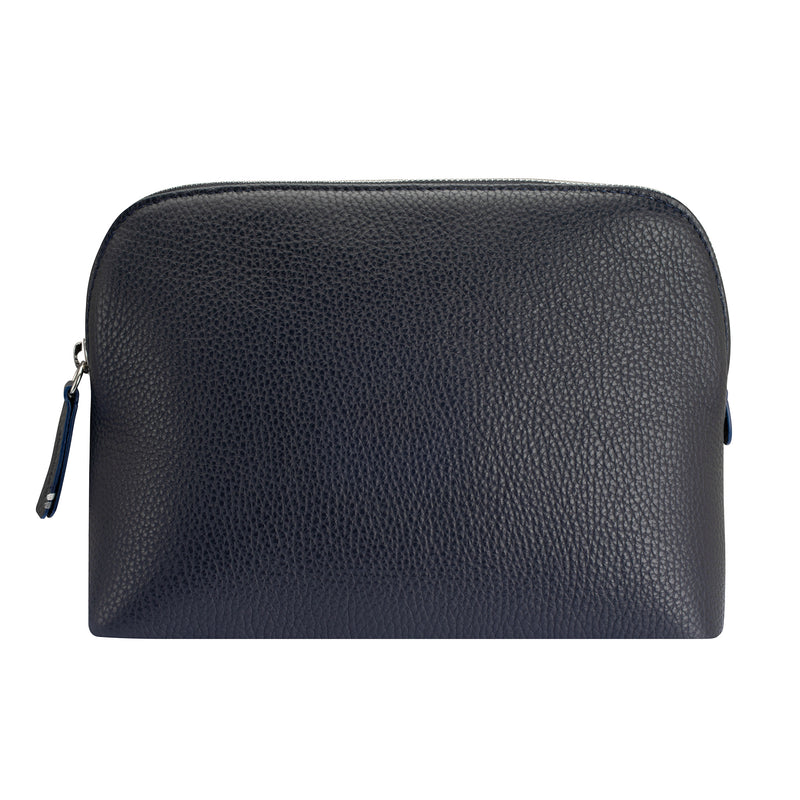 Signature Leather Cosmetic Pouch